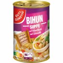 Gut&Günstig Bihunsuppe mit feinem Hühnerfleisch ausgewähltem Gemüse und asiatischen Glasnudeln 6er Pack (6x400ml Dose) + usy Block