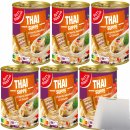 Gut&Günstig Thaisuppe mit feinem Hühnerfleisch und typisch asiatischen Glasnudeln 6er Pack (6x400ml Dose) + usy Block