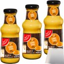 Gut&Günstig Curry-Sauce mild-fruchtig  3er Pack (3x250ml Glas) + usy Block