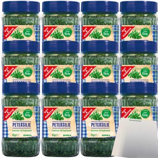 Gut&Günstig Petersilie gefriergetrocknet 12er Pack (12x15g Glas) + usy Block