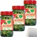 Gut&Günstig Salatkräuter gefriergetrocknet schmeckt wie frische Salatkräuter 3er Pack (3x25g Glas) + usy Block