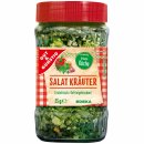 Gut&Günstig Salatkräuter gefriergetrocknet schmeckt wie frische Salatkräuter 6er Pack (6x25g Glas)  + usy Block