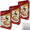 Jeden Tag Honey Nut Flakes 3er Pack (3x750g Packung) + usy Block