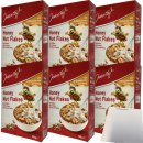Jeden Tag Honey Nut Flakes Cornflakes mit Honig und Erdnusskernen 6er Pack (6x750g Packung) + usy Block