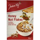 Jeden Tag Honey Nut Flakes Cornflakes mit Honig und Erdnusskernen 6er Pack (6x750g Packung) + usy Block