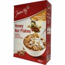 Jeden Tag Honey Nut Flakes Cornflakes mit Honig und Erdnusskernen 6er Pack (6x750g Packung) + usy Block