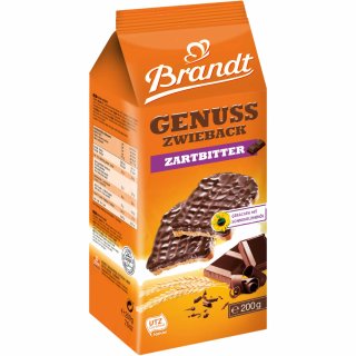 Brandt Genuss Zwieback Zartbitter (200g Beutel) + usy Block