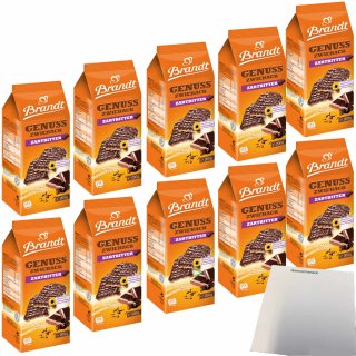 Brandt Genuss Zwieback Zartbitter 10er Pack (10x200g Beutel) + usy Block