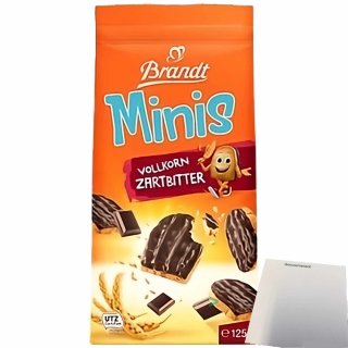 Brandt Minis Zwinis Vollkorn Zartbitter (115g Packung) + usy Block
