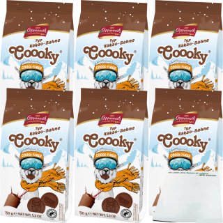 Coppenrath Coool Times Cooky Kakao-Sahne 6er Pack (6x150g Packung) + usy Block