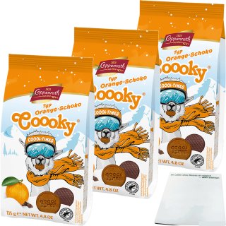 Coppenrath Coool Times Cooky Orange-Schoko 3er Pack (3x135g Packung) + usy Block