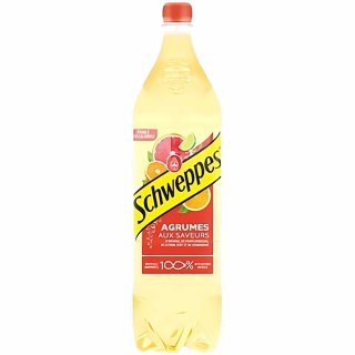 Schweppes Agrum Limonade mit dem Geschmack von Zitrusfrüchten (1,5 Liter PET Flasche)