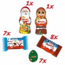 Kinder Mini Mix Adventskalender Motiv: Schlittenfahrt mit mini kinder Bueno, Eggs und Schokolade (150g Packung)