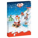 Kinder Mini Mix Adventskalender Motiv: Schlittenfahrt mit mini kinder Bueno, Eggs und Schokolade (150g Packung)