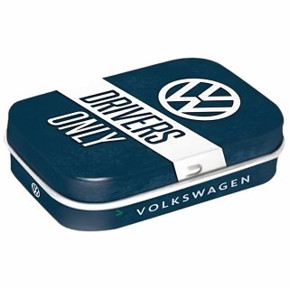 Mint Box VW Drivers only Zuckerfreie Pfefferminzpastillen (15g Box)