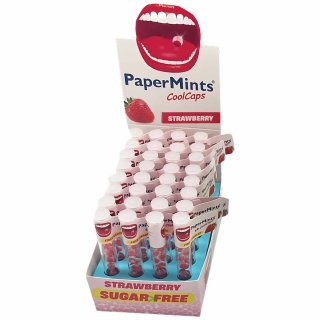 Papermints Coolcaps Erdbeere Frischeperlen VPE (32 Stück)