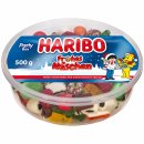 Haribo Frohes Naschen Mischung aus Lakritz Fruchtgummi und Schaumzucker 3er Pack (3x500g Dose) + usy Block