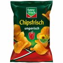 funny-frisch Chipsfrisch Kartoffelchips ungarisch 12er VPE (12x40g Packung) + usy Block