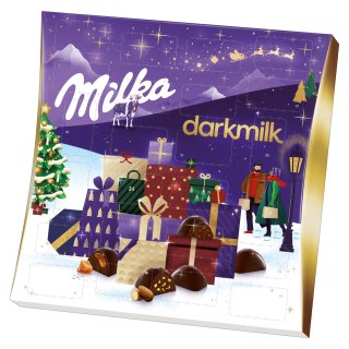 Milka Adventskalender darkmilk (210g Packung) MHD 31.03.2023 Sonderpreis