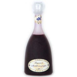 Grappa mit Heidelbeeren (0,7l Flasche)