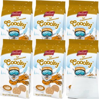 Coppenrath Coool Times Cooky Typ Cappuccino 6er Pack (6x150g Packung) + usy Block