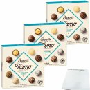 Sarotti Tiamo feinste Trüffel 8 exclusive Sorten mit Alkohol 3er Pack  (3x200g Packung) + usy Block
