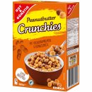 Gut&Günstig Peanutbutter Crunchies mit Vollkornmaismehl und Erdnusspaste 6er Pack (6x500g Packung) + usy Block