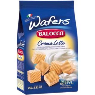 Balocco Waffeln mit Milchcremefüllung (250g Packung)