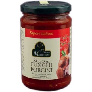 Marabotto Tomatensoße mit Pilzen (300g Glas)