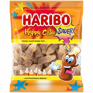 Haribo Happy Cola sauer Colafläschen Fruchtgummi 175g MHD 06.2023 Restposten Sonderpreis