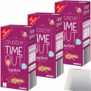 Gut&Günstig Knuspermüsli weniger süß mit 58% Hafervollkornflocken 3er Pack (3x600g Packung) + usy Block