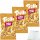 Trolli Pfirsichringe Fruchtgummi & Schaumzucker 3er Pack (3x1kg XL Packung) + usy Block