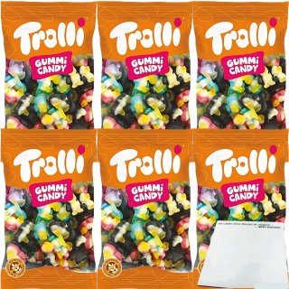 Trolli Pingummi Pinguine aus Schaumzucker und Fruchtgummi 6er Pack (6x1kg XL Packung) + usy Block