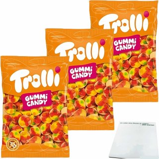 Trolli Mini Pizza Fruchtgummi 3er Pack (3x1kg XL Packung) + usy Block