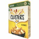 Nestle Clusters Mandel Cerealien 63% Vollkorn 3er Pack (3x325g Packung) + usy Block