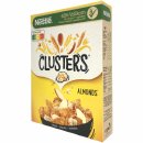 Nestle Clusters Mandel Cerealien 63% Vollkorn 6er Pack (6x325g Packung) + usy Block