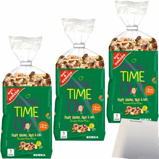 Gut & Günstig Trauben-Nuss-Müsli 3er Pack (3x1kg Packung) + usy Block