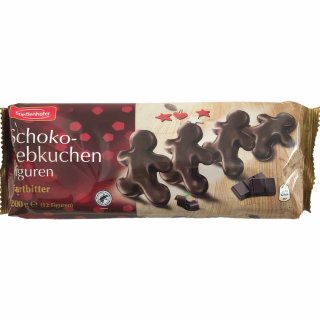 Stieffenhofer Schoko-Lebkuchen Figuren mit Zartbitterschokolade (200g Packung)