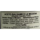 Mussini Aceto Balsamico Balsamessig aus Modena Silber IGP (0,25l Flasche)