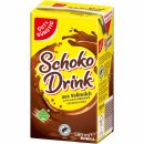 Gut&Günstig Schoko-Drink 3,5% Fett mit Papier-Trinkhalm kalt und heiß ein Genuss (500ml Packung)