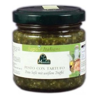 Marabotto Pestosoße mit weißem Trüffel (80g Glas)
