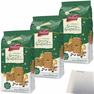 Coppenrath der gute Gewürz-Spekulatius 3er Pack (3x600g Beutel) + usy Block