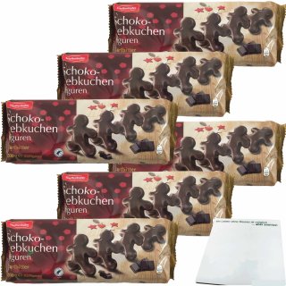 Stieffenhofer Schoko-Lebkuchen Figuren mit Zartbitterschokolade 6er Pack (6x200g Packung) + usy Block