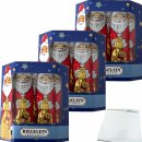 Riegelein Flache Weihnachtsmänner aus Vollmilch Schokolade 3er Pack (3x10Stk, 125g Packung) + usy Block
