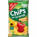 Gut&Günstig Paprika-Chips for Friends geriffelt Kartoffelchips (200g Packung)