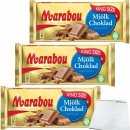 Marabou Vollmilch Schokolade Schokoladen-Kunst aus Schweden 3er Pack (3x250g XXL Tafel) + usy Block