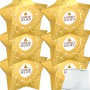 Ferrero Rocher Stern 6er Pack (6x37,5g Packung) + usy Block