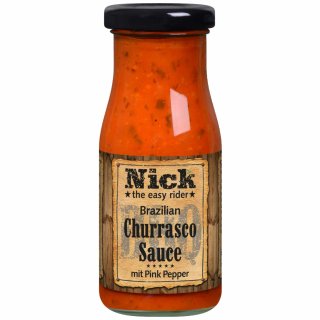 Nick BBQ Brazilian Churrsaco Sauce Pink Pepper 140ml MHD 25.05.2023 Restposten Sonderpreis