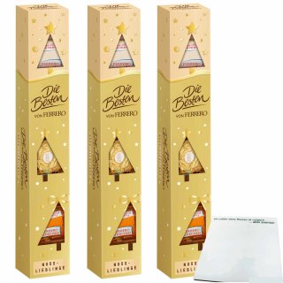 Ferrero die Besten Nuss Tubo 3er Pack (3x77g Packung) + usy Block