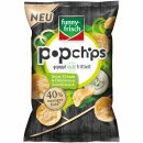 funny-frisch Popchips Sour Cream & Onion Kartoffelsnack 40% weniger Fett (80g Packung)